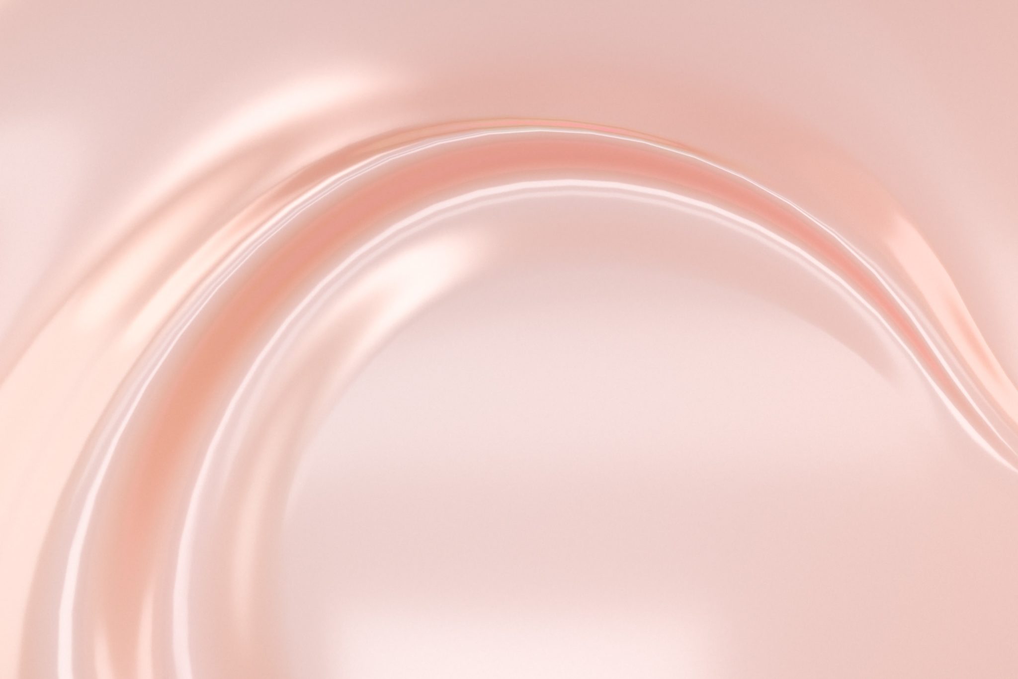 Fond rose subtil liquide, texture crème cosmétique, surface douce fluide. illustration 3d