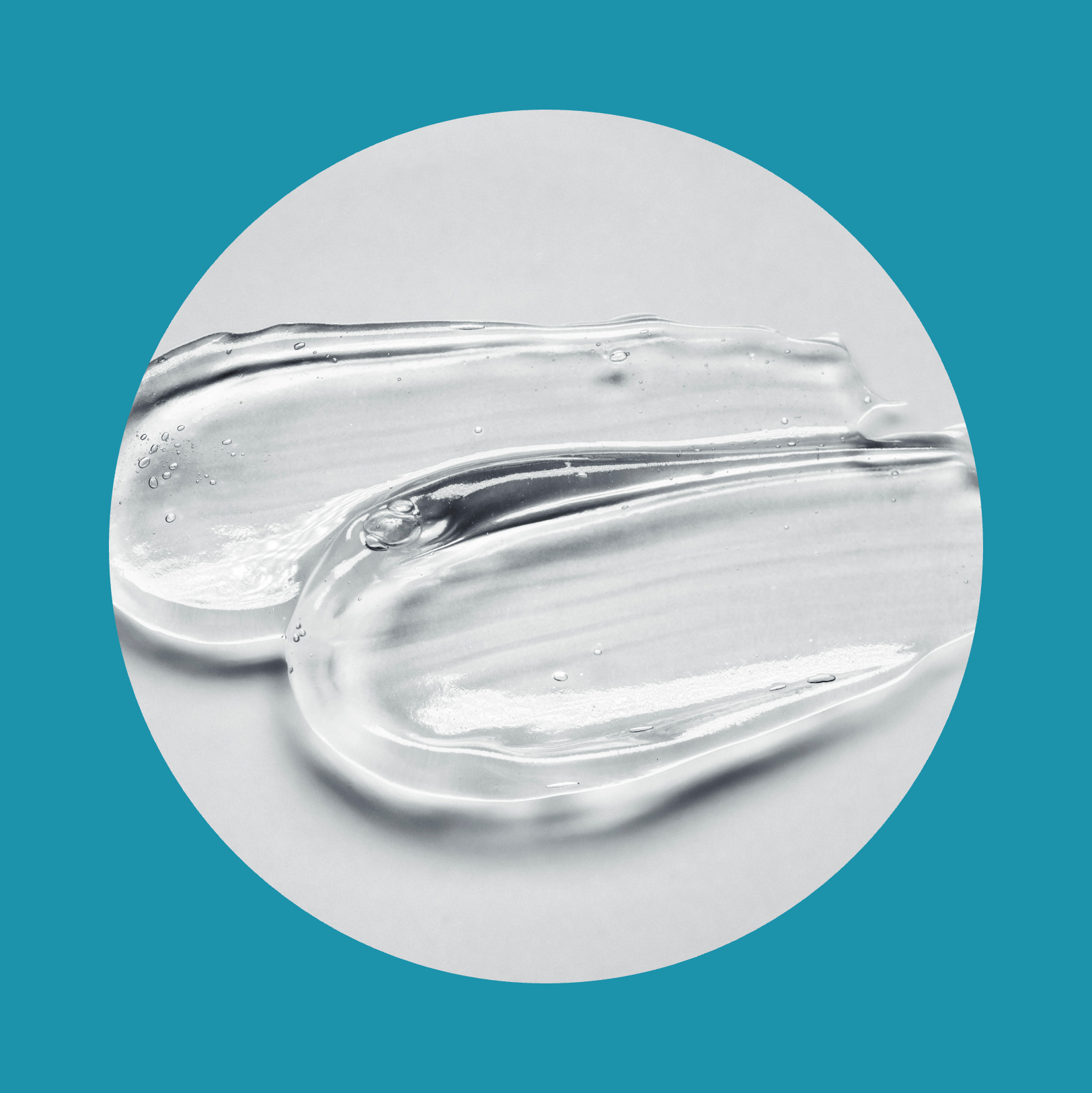 Liquid gray gel cosmetic texture smudge collagen or hyaluronic acid